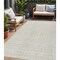 Homeroots 5' X 8' Ivory And Beige Geometric Washable Indoor Outdoor Area Rug 614756 - alternate 1