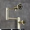 Kingston Brass Deck Mount Pot Filler Faucet with Knurled Handle, Polished Brass KS4702RKX - alternate 6