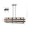 Jonathan Y Horizon 34" 4-Light Rustic Farmhouse Iron Linear LED Pendant, Wood Finished/Oil Rubbed Bronze JYL1306A - alternate 11