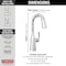 Delta Stryke Single Handle Pull-Down Bar/Prep Faucet 9976-PR-DST - alternate 6