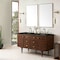 James Martin Vanities Amberly 60" Double Vanity, Mid-Century Walnut, w/ 3 CM Phantome Eclos Top 670-V60D-WLT-3PHT - alternate 9