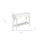 Homeroots 42" White Solid Wood Console Table With Shelves And Drawers 524160 - alternate 7