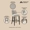 Manhattan Comfort Beever Barstool in Taupe - Set of 2 2-BS027-TP - alternate 9