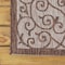 Jonathan Y Madrid Vintage Filigree Textured Weave Taupe/Espresso 9 ft Square Indoor/Outdoor Area Rug SMB107C-9SQ - alternate 8
