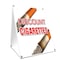 Signmission Discount Cigarettes, 36 Inch x 24 Inch A-frame Yard Sign, Plastic Sign SBC-2436-Discount Cigarettes - alternate 1