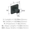 Amerock Monument 1-3/16 inch (30mm) Length Matte Black Cabinet Knob, 25PK 25VMP36905FB - alternate 5