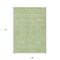 Homeroots 9' X 12' Artichoke Green Mint Green And Ivory Floral Washable Indoor Outdoor Area Rug 582318 - alternate 9