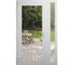 Vdomdoors Front Exterior Prehung Metal-Plastic Door Clear Glass / MANUX 8666 White Silk / Office Commercial a MANUX8666EXD-WS-W36+14xH80-RH-I - alternate 1