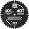 Do It Best 10'' 40-Tooth Combination Circular Saw Blade QJDIB-CS-014 - alternate 2