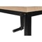 Homeroots Adjustable Natural and Black Wood and Metal Sled Computer Desk 490017 - alternate 10