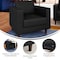 Flash Furniture HERCULES Artemis Black LeatherSoft Reception Chair w/2 AC Outlets/1 USB/1 USB-C Ports ZB-8921-1S-BLK-GG - alternate 10