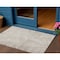 Homeroots 3' X 5' Beige And Brown Abstract Washable Indoor Outdoor Area Rug 596986 - alternate 1