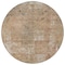 Homeroots 8' Beige And Taupe Round Abstract Washable Indoor Outdoor Area Rug 615496 - alternate 6