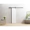 Sartodoors Barn Door 42 x 84 inches, Planum 0333 White Silk with Black Inserts and Frosted Glass, 8FT Rail Tra PLANUM0333BD-B-WS-4284 - alternate 1