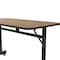Correll Rectangle Econoline TFL Flip Top Table, 48 in W, 23 in to 31 in H, Particleboard Top, Medium Oak FTM2448TF-06 - alternate 9