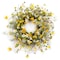 Homeroots 24" Green White And Yellow Spring Daisy Artificial Wreath 516076 - alternate 1