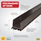 M-D Building Products 36 in. Brown Vinyl CINCH U-Shape Slide-On Under Door Seal 43337 - alternate 6