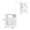 Homeroots 20" White Wood Two Drawer Nightstand 543679 - alternate 7