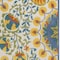 Homeroots 5' X 8' Ivory Blue Yellow And Orange Floral Indoor Outdoor Area Rug 546816 - alternate 8
