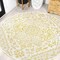Jonathan Y Estrella Bohemian Medallion Textured Weave Cream/Yellow 5 ft Round Indoor/Outdoor Area Rug SMB105H-5R - alternate 1
