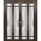 Sartodoors Sliding Closet Double Bi-fold Doors Planum 2112 Solid Core Modern Interior PLANUM2112DBF-CA-96 x 96 (4* 24x96) - alternate 1