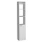 Homeroots 13" White Wood Freestanding Single Door Bathroom Vanity 558544 - alternate 4