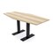Skutchi Designs 6ft Hexagon Conference Table With Power | Harmony Series | 6 Person Meeting Room Table HAR-HEX.IR-36X72-T.BK-K525-NA - alternate 1