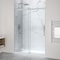 Anzzi 76'' x 57-60'' Sliding Frameless Shower Door in Brushed Nickel with Alcove Left Drain Shower Base SD-5902302L-BN - alternate 11