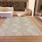 Homeroots 10' X 14' Taupe Beige And Khaki Floral Medallion Washable Indoor Outdoor Area Rug 614640 - alternate 9