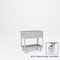 Pucel Welded Box Service Cart, 18in W x 36in D x 37in H, Semi-Steel Casters, 12in Deep Box, Light Blue TSC-1836-12S - alternate 1