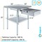 Amgood 30 in. x 30 in. Stainless Steel Table With Drawer AMG WT-3030 + DRAWER-1520-Z - alternate 7