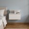 Homeroots 12" White Wood One Drawer Floating Nightstand 526151 - alternate 12