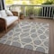 Homeroots 3' X 5' Gray Ivory And Beige Abstract Washable Indoor Outdoor Area Rug 600534 - alternate 7