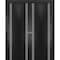 Sartodoors Sliding Closet Double Bi-fold Doors, Planum 0310 Matte Black and Aluminum Strips, Sturdy Tracks Mol PLANUM0310DBF-BLK-96 x 80 (4* 24x80) - alternate 1