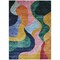 Homeroots 9' X 12' Green Orange And Pink Abstract Washable Indoor Outdoor Area Rug 604454 - alternate 8
