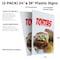 Signmission Tortas, Plastic Signs Only 24 Inch x 36 Inch, Corrugated Plastic, 2PK CSB-2436-2PACK-Tortas - alternate 2