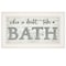 Homeroots When in Doubt Take a Bath 2 White Framed Print Bathroom Wall Art 406770 - alternate 1
