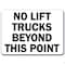 Signmission Safety Sign, 14 in Height, Plastic, 10 in Length, Forklift MISC-Forklift - alternate 1