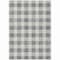 Homeroots 5' X 8' Gray And Charcoal Plaid Washable Indoor Outdoor Area Rug 595398 - alternate 7