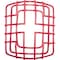 Safety Technology International Wire Cage, Steel, Flush Mount, 6 1/8 in W x 7 3/8 in H x 3 3/8 in D, Red STI-9705-R - alternate 1