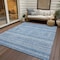 Homeroots 3' X 5' Sky Blue And Ivory Southwestern Washable Indoor Outdoor Area Rug 582848 - alternate 7