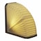 Jonathan Y Darla 10.6" Modern Art Deco Paper Half Pleated Fan LED Table Lamp, Natural JYL9108B - alternate 6