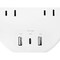 Monoprice Power Strip, USB, 5-15R, 5-15P, 5 ft, White 41809 - alternate 4
