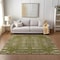 Homeroots 8' X 10' Olive Green Taupe And Beige Moroccan Washable Indoor Outdoor Area Rug 577208 - alternate 8