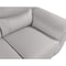 Homeroots 85" Light Gray Top Grain Leather Solid Wood Sofa 720443 - alternate 8