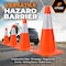 Xpose Safety 18 Inch All Orange Traffic Cone with 6in Reflective Collars, 4PK AOTC18-6-4-X-S - alternate 7