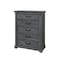 Homeroots 38" Gray Wood Five Drawer Dresser 633709 - alternate 8