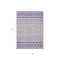 Homeroots 8' X 10' Purple Lavender And Ivory Geometric Washable Indoor Outdoor Area Rug 613870 - alternate 9
