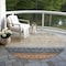 Homeroots 8' Brown Blue And Beige Round Southwestern Washable Indoor Outdoor Area Rug 605123 - alternate 9