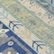Homeroots 8' Navy Blue Green And Gray Round Aztec Washable Indoor Outdoor Area Rug 598486 - alternate 8
